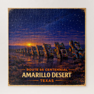 Puzzle Soirée de jeu de famille sur la Route 66 à Amarill