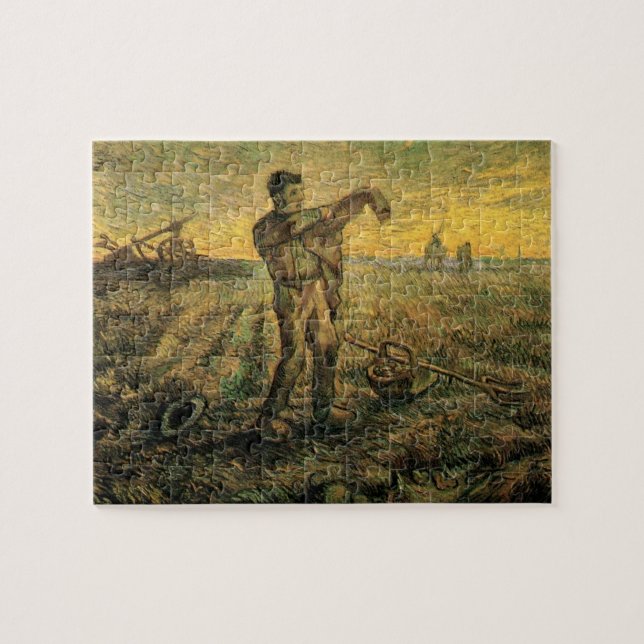 Puzzle Soirée - Fin de journée de Vincent van Gogh (Horizontal)