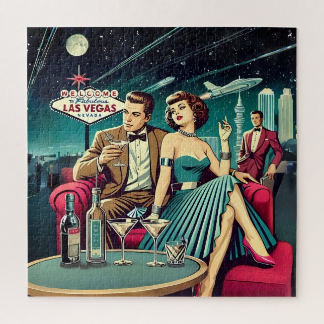 Puzzle Soirée Martini Las Vegas Age Spatial (Vertical)