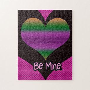 Puzzle Sois à moi Valentine Purple Heart