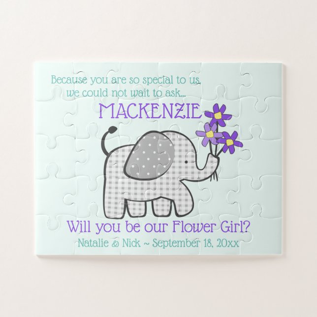 Puzzle Sois ma question fille de fleurs (Horizontal)