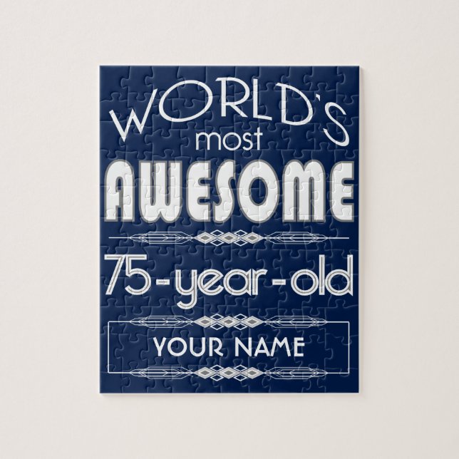 Puzzle soixante-quinzième D'anniversaire des mondes (Vertical)