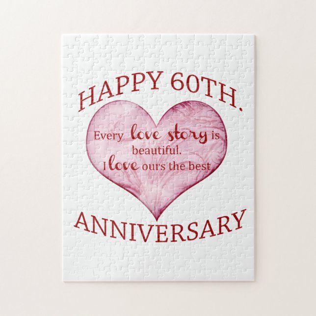 Puzzle soixantième. Anniversaire (Vertical)