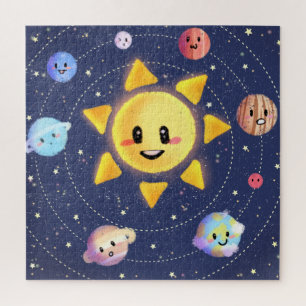 Puzzle Solar System Galaxy Planets