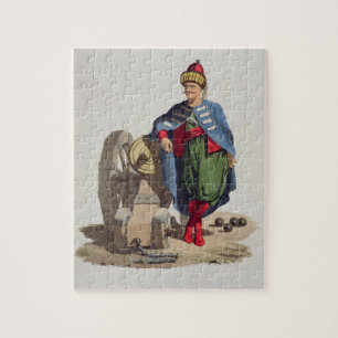 Puzzle Soldat turc, des 'costumes du divers national