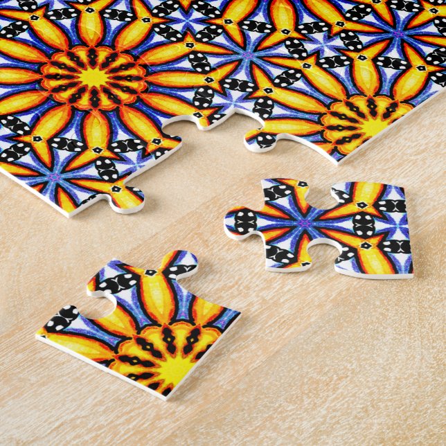 Puzzle Soleil céleste Mandala (Côté)
