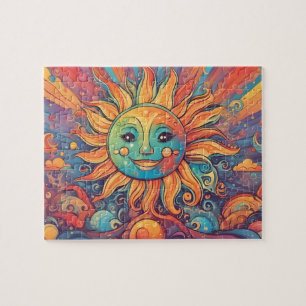 Puzzle Soleil coloré du monde Imaginaire