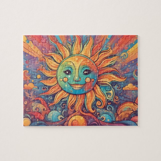Puzzle Soleil coloré du monde Imaginaire (Horizontal)