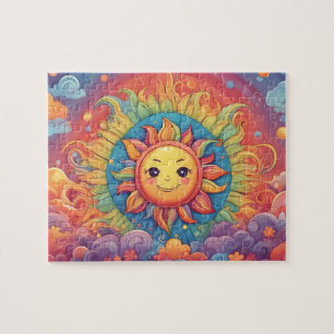 Puzzle Soleil coloré du monde Imaginaire