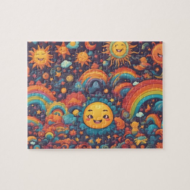 Puzzle Soleil coloré du monde Imaginaire (Horizontal)