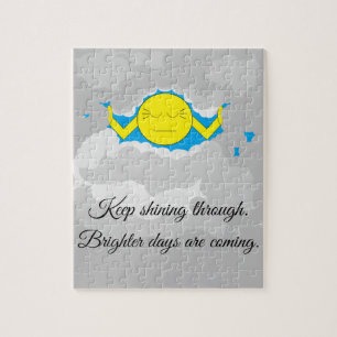 Puzzle Soleil Traversant Les Nuages De Tempête :