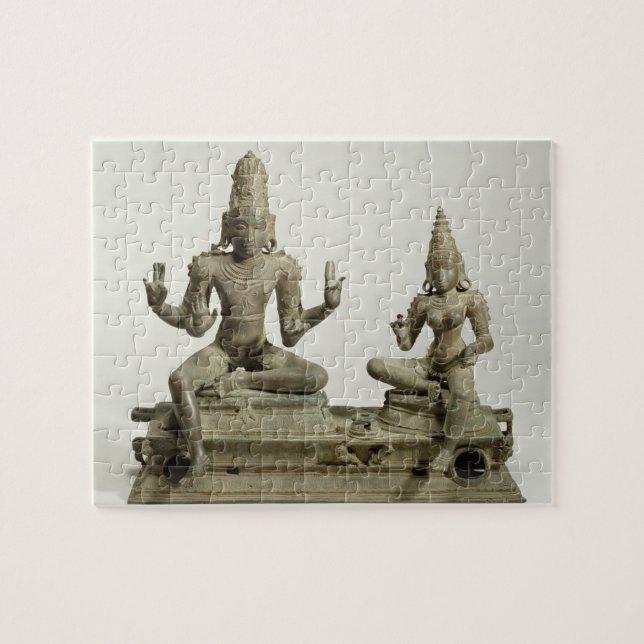 Puzzle Somaskanda, Chola, Tamil Nadu (bronze) (Horizontal)