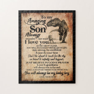 Puzzle Son Lovers   To My Amazing Son Remember I Love You