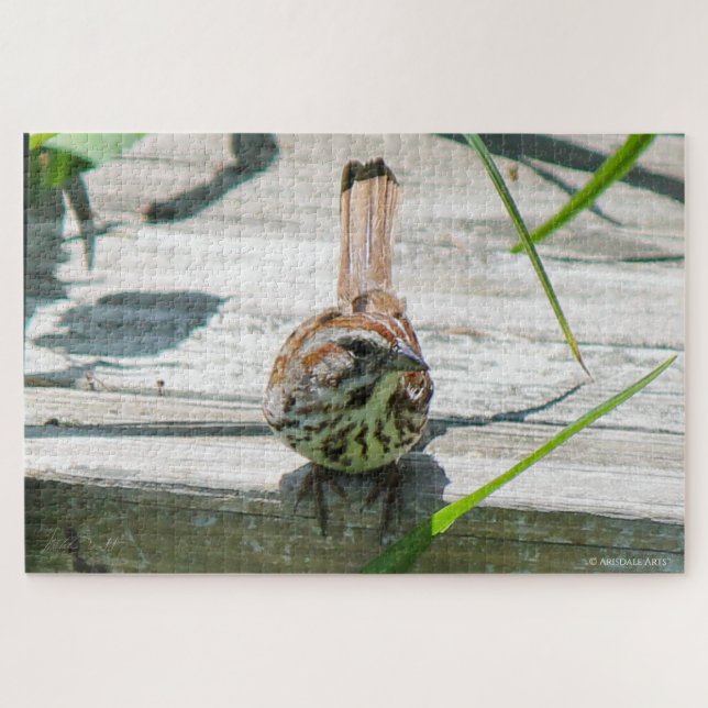 Puzzle Song Sparrow (Horizontal)