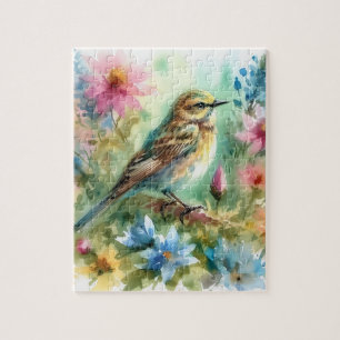Puzzle Songbird Melody Graceful Bird & Floral Elegance