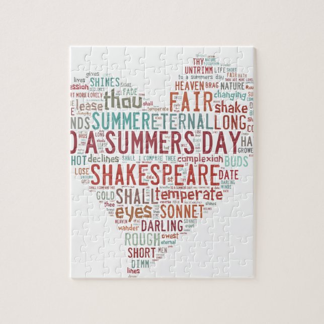 Puzzle Sonnet 18 de Shakespeare (Vertical)