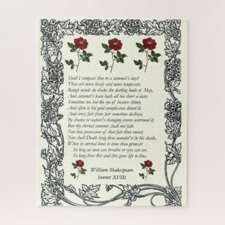 Puzzle Sonnet # 18 par William Shakespeare