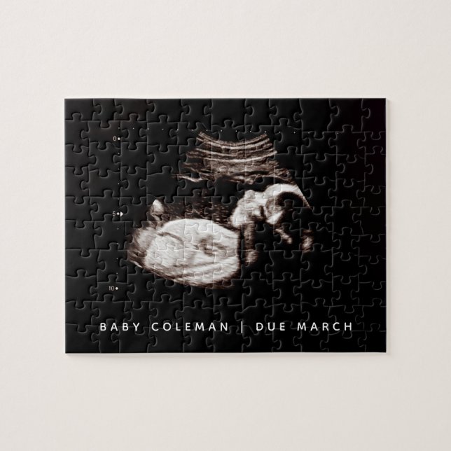 Puzzle Sonogramme Faire-part Grossesse Prochainement (Horizontal)