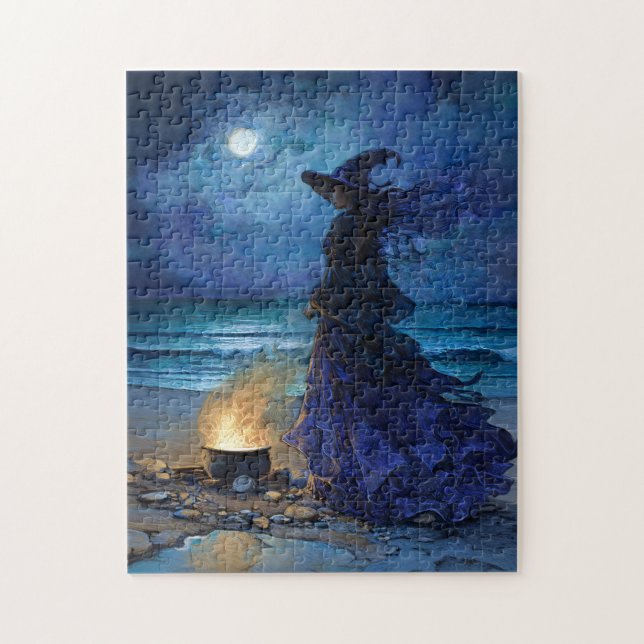 Puzzle Sorcière au bord de la mer Lune (Vertical)