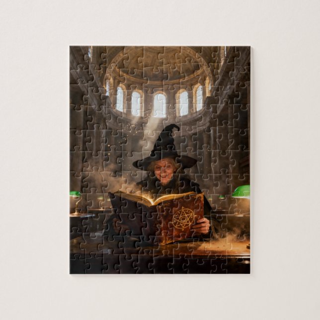 Puzzle Sorcière dans la bibliothèque (Vertical)
