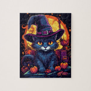 Puzzle Sorcière de chat