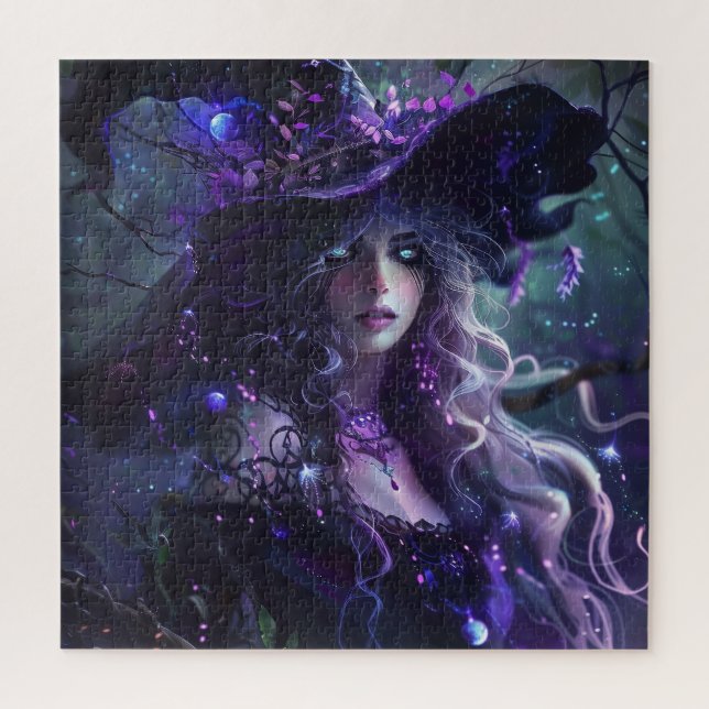 Puzzle Sorcière Violette Gothique (Vertical)