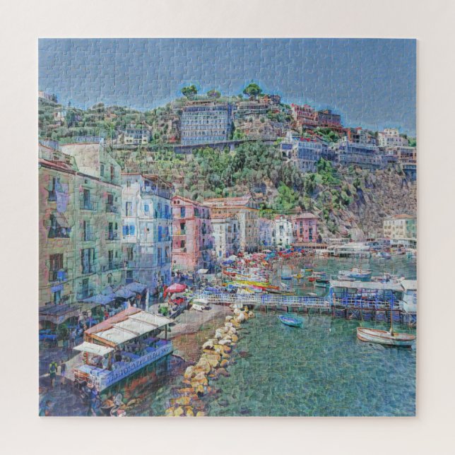 Puzzle SORRENTO, Marina Grande, (Vertical)