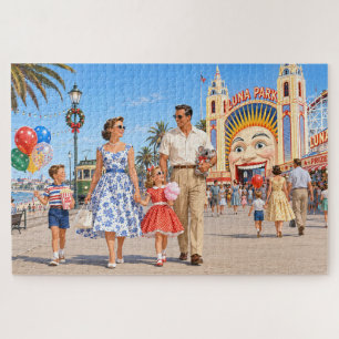 Puzzle Sortie de Noël en famille 1950 St. Kilda Melbourne