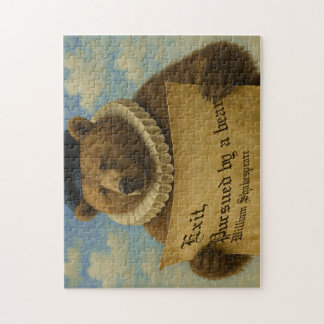 Puzzle Sortie, poursuivi par un ours citation de Shakespe