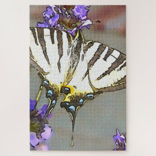 Puzzle Soudure Jaune Commune Sur Fleurs Lilac Noir O