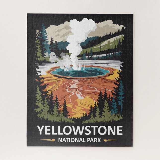 Puzzle Source chaude du Parc national de Yellowstone (Vertical)