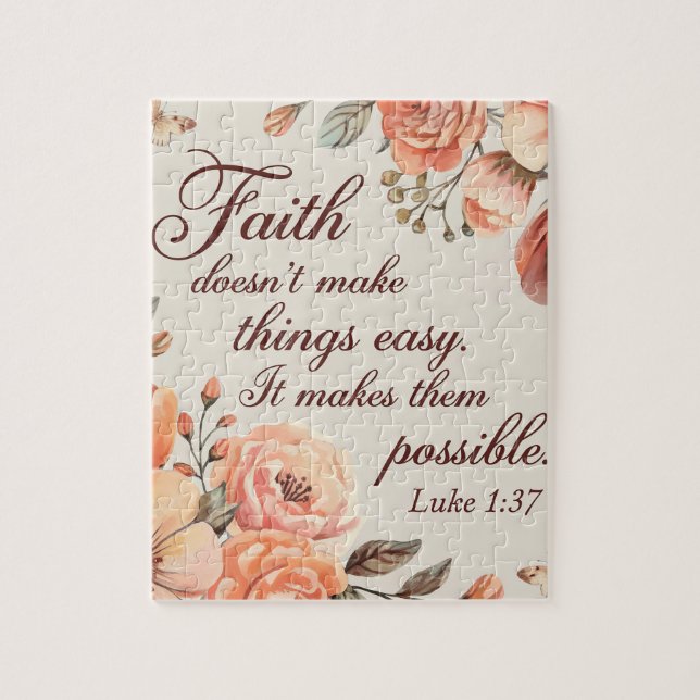 Puzzle source d'inspiration Bible chrétienne Verse (Vertical)