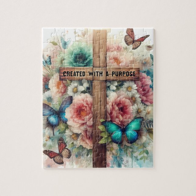 Puzzle source d'inspiration Bible chrétienne Verse (Vertical)