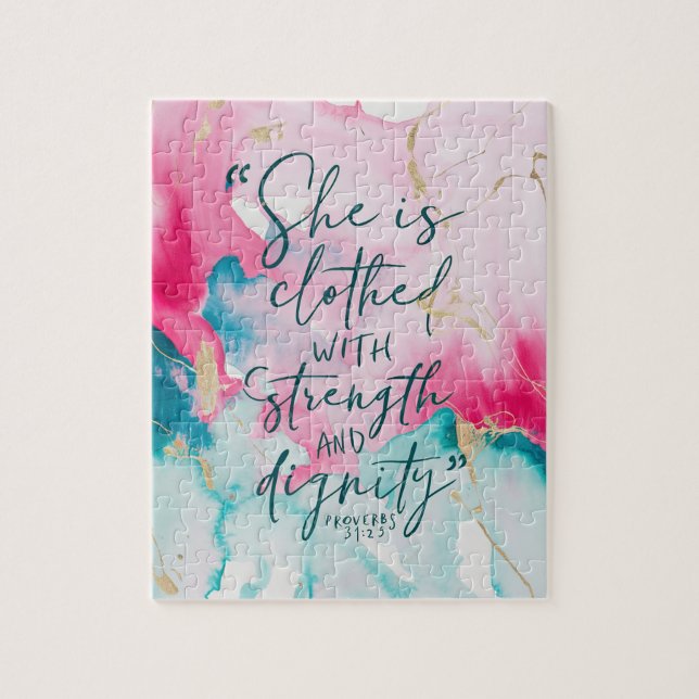 Puzzle source d'inspiration Bible chrétienne Verse (Vertical)