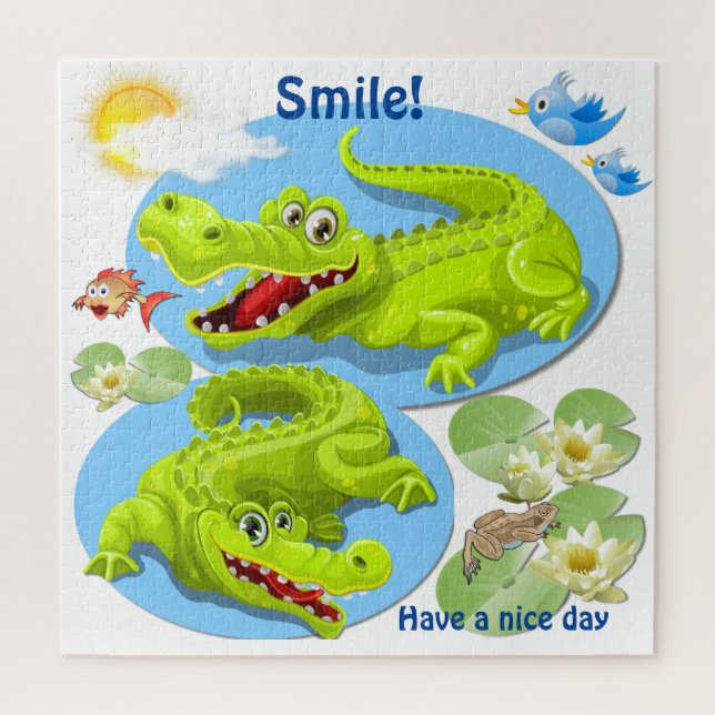Puzzle Sourire crocodile (Vertical)