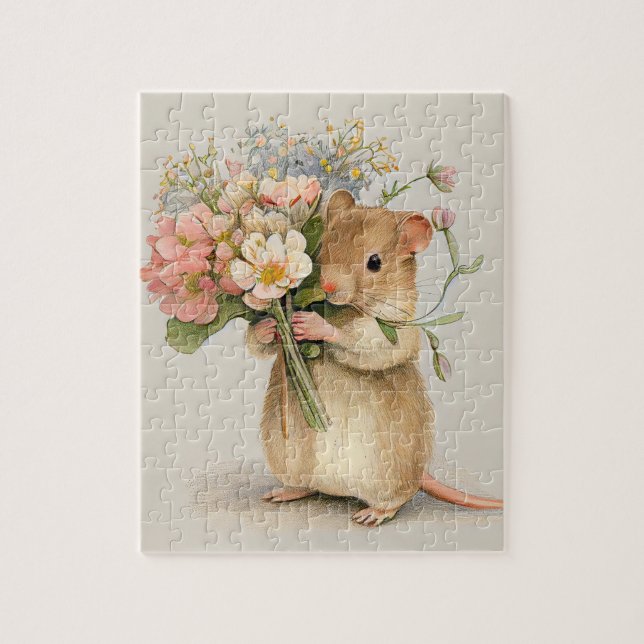 Puzzle Souris adorable (Vertical)