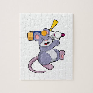 Puzzle Souris au cricket avec chauve-souris de cricket
