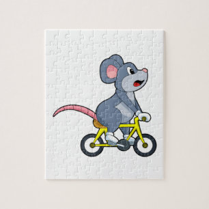 Puzzle Souris avec vélo