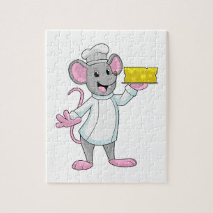 Puzzle Souris comme cuire avec du fromage