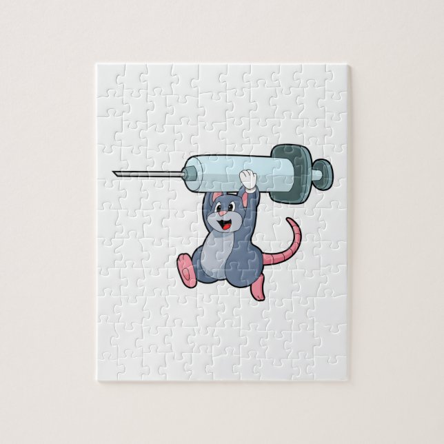 Puzzle Souris comme infirmière avec Syringe.PNG (Vertical)