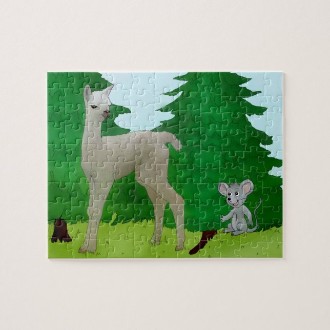 Puzzle Souris et lama Puzzel (Horizontal)