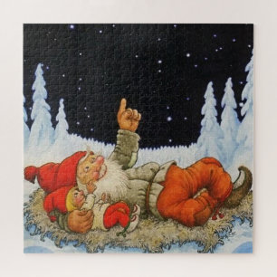 Puzzle « Sous les étoiles » Gnomes par Jenny Nystrom