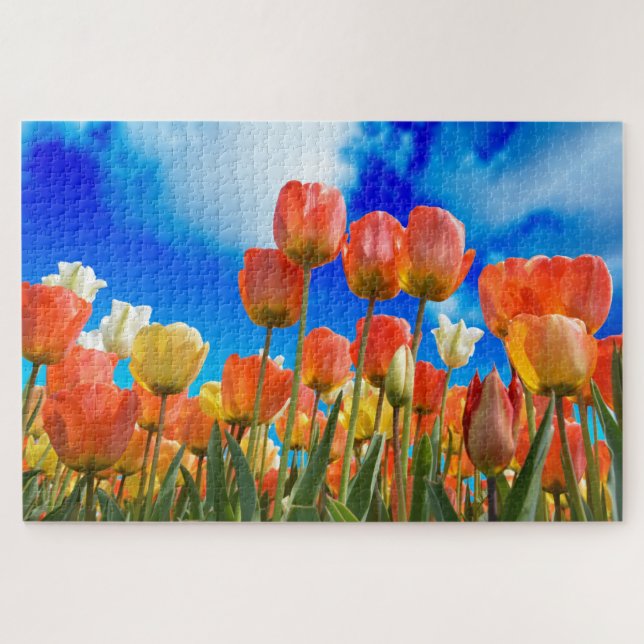Puzzle Sous un ciel de tulipes (Horizontal)