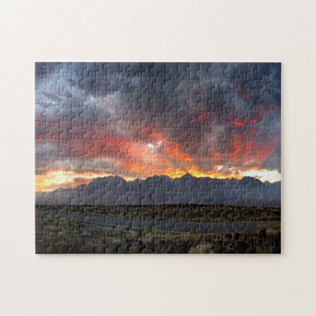 Puzzle Southern Sierra Nevada Mountains Sunset Panorama (Horizontal)