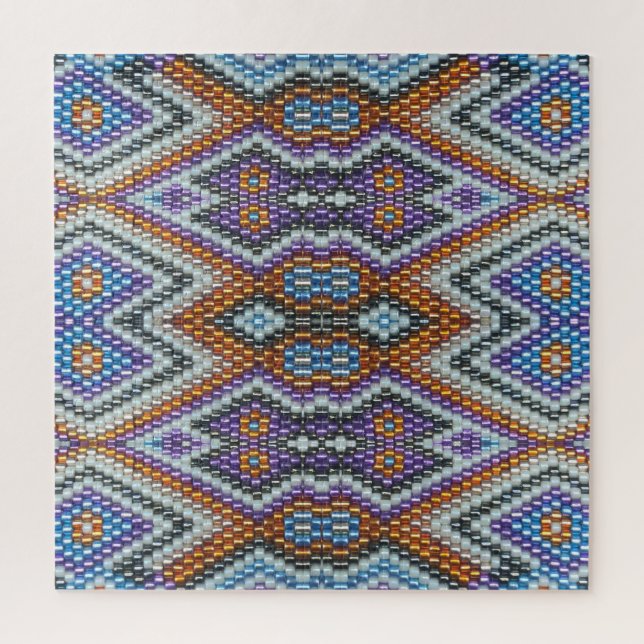 Puzzle Southwestern Bead Art (Vertical)