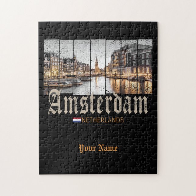 Puzzle Souvenir d'Amsterdam Netherlands (Vertical)