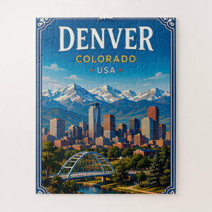 Puzzle Souvenir de vacances à la montagne à Denver Colora