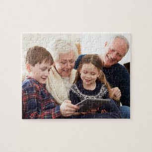 Puzzle Souvenirs de Famille Photo Personnalisée de Grand-