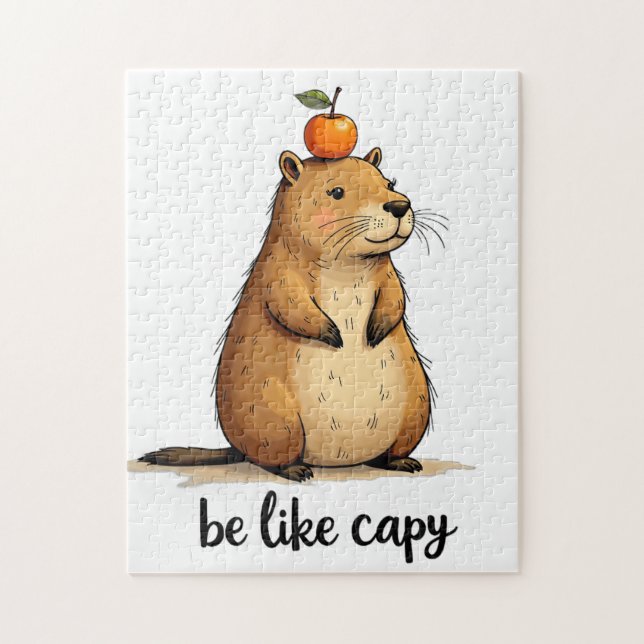 Puzzle Soyez comme le Capy (Vertical)