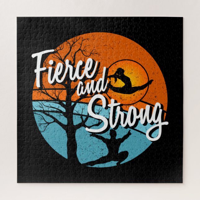 Puzzle Soyez féroce, soyez forte Gymnastique féminine (Vertical)